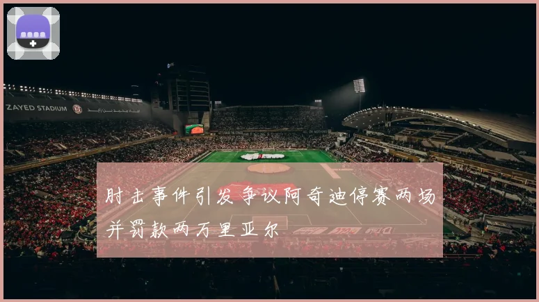 肘击事件引发争议阿奇迪停赛两场并罚款两万里亚尔